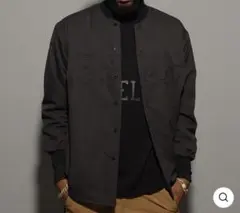 ラッセルノ ナイロンジャケット グレー ゴルフカート刺繍