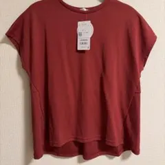 CINEMA CLUB 後切替フレンチ袖Tシャツ レッド Mのサムネイル