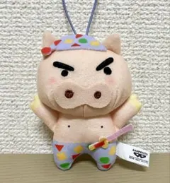 クレヨンしんちゃん ぬいぐるみマスコット　みんなでパジャマパーティだゾ！