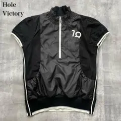 ホールビクトリー【M】トップス プルオーバー ハイネック ハーフジップ ロゴ刺繍