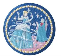 ディズニー刺繍缶バッチ シンデレラ