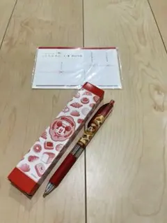 ミッキーデザインのボールペンと付箋セット
