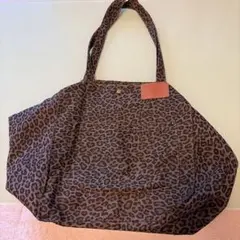 ヒョウ柄キャンバストートバッグ