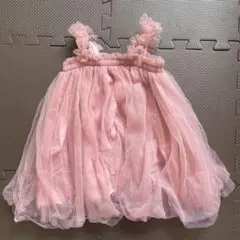 ピンク チュール ワンピース 90cm