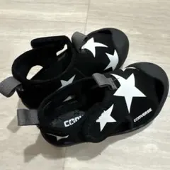 ほぼ未使用　CONVERSE ベビーサンダル スター柄 ブラック