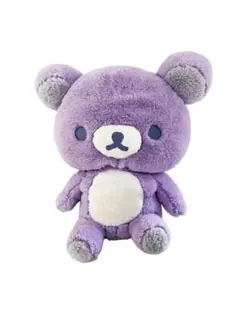パープル くま ぬいぐるみ