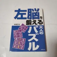左脳を鍛える大人のパズル