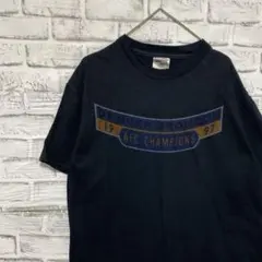 USA製90sヴィンテージTシャツ！シングルステッチブラック古着L 0513のサムネイル