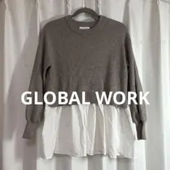 GLOBAL WORK ドッキングニット　M