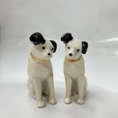 ニッパー犬 ビクター VICTOR 陶器製 置物 3体セット 大中小 - メルカリ