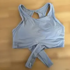 ライトグレー クロスバック ヨガウェアMサイズ