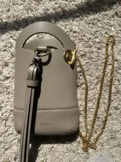 極美品】Chloé クロエ Drewドリュー ショルダーバッグ ブルーグリーン 