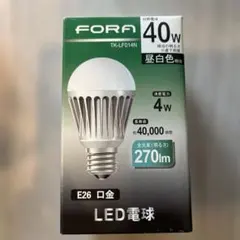 LED電球 昼白色 40W形相当　長寿命40,000時間　E26口金のサムネイル