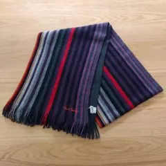 値下げ中【Paul Smith】 ストライプ　 マフラー　メンズ　クリーニング済