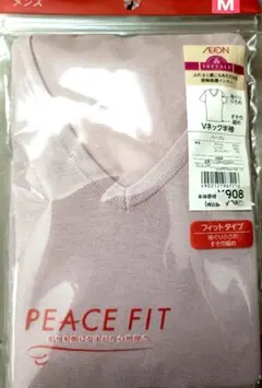 PEACE FIT 薄紫 Vネック Tシャツ MとL