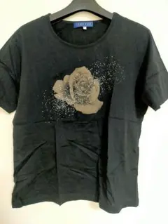 【美品】FREE PORT バラプリントTシャツ 半袖 綿100% 未使用品