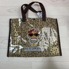 ハローキティ 日焼けキティ ヒョウ柄 トートバッグ プールバック
