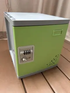 ロック付き収納ボックス グリーン/グレー置き配