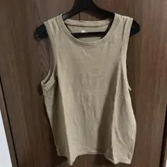 【GAP】メンズ タンクトップ Lサイズ カーキ/ベージュのサムネイル