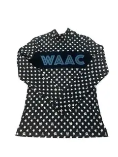 WAAC ゴルフウェア 長袖 モックネック ブラック スター柄のサムネイル