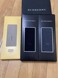 メンズソックス3足セット （BURBERRY、TAKEO KIKUCHI ）