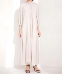 nano universe ロングギャザーワンピース