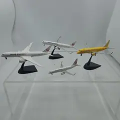 JAL 日本航空フジドリームエアラインズ　 飛行機模型 4機セット スタンド付