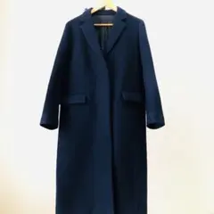 ネイビー チェスターコート