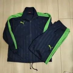 プーマ セットアップ ジャージ Y2K ネイビー グリーン