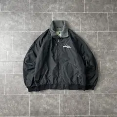90's vintage ナイロンジャケット シンチラ型 中綿 L ブラック