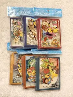 ポケモンセンタートウホク お祭りごっこ ポケカ　スリーブ　デッキシールド 6種