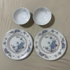 食器セット（お茶碗×2・お皿×2） 陶器