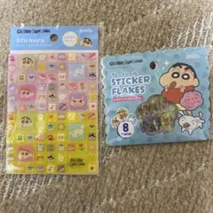 クレヨンしんちゃん タイルシール　フレークシールセット　おはじき