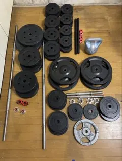 仮）様専用① GFC ハンドル モリヤ プレート ダンベル 82.2kg - メルカリ