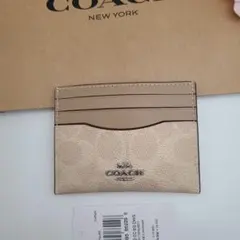新品　COACH　スリム ID カードケース　パスケース　正規品