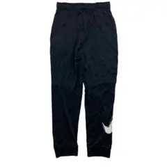 00s NIKE ビッグスウッシュ 裏起毛 ジョガーパンツ XL 黒 ナイキ