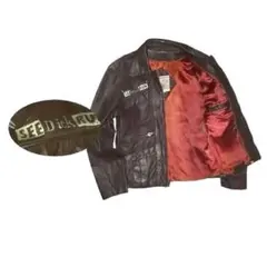 ブラウン レザージャケット