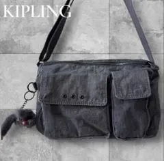 KIPLING キプリング　2層式　ショルダーバック　サイドにロゴのサムネイル