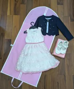 入学式・発表会に　mezzo piano フォーマルセット120cm