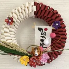 お正月リース インテリア