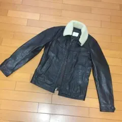 Beauty & Youth United Arrows 襟ボア脱着可レザーJK