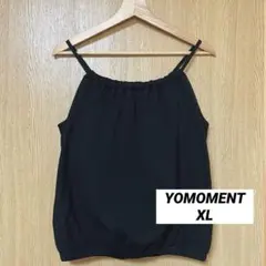YOMOMENT ブラックタンクトップ　XL