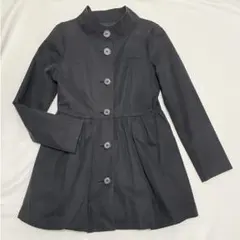 H&M フレアースプリングコート　黒　#XSのサムネイル