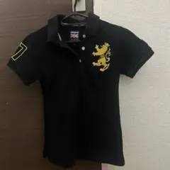 Admiral アドミラル ライオン刺繍 ポロシャツ ブラック