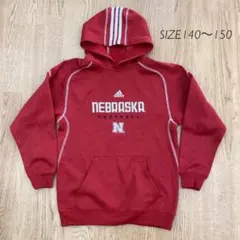 adidas サイズM(10/12) 裏起毛 パーカー フットボール USA輸入