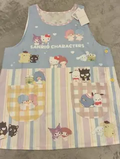 新品 アルプスの少女ハイジ×サンリオストライプキッチン エプロン 保育