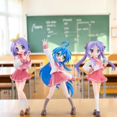 新品未開封3点 らき☆すた 柊つかさ 泉こなた 柊かがみ フィギュアのサムネイル