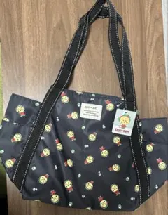 新品　コジコジ　バルーントートバッグ　ナイロンバッグ　ブラック　大きめ