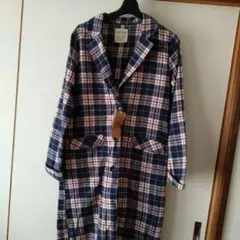 薄手チェックコートM
