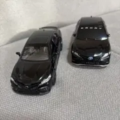 トヨタ カムリ ミニカー ブラック プルバック2台セット